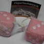 Pink Fluffy Dice